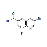 3-Bromo-8-fluoroquinoline-6-carboxylic Acid