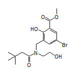Methyl 5-Bromo-2-hydroxy-3-[[N-(2-hydroxyethyl)-3,3-dimethylbutanamido]methyl]benzoate