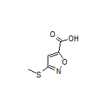 3-(Methylthio)isoxazole-5-carboxylic Acid
