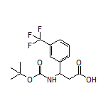 3-(Boc-amino)-3-[3-(trifluoromethyl)phenyl]propanoic Acid