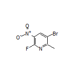 3-Bromo-6-fluoro-2-methyl-5-nitropyridine
