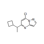 7-Chloro-5-(1-cyclobutylethyl)pyrazolo[1,5-a]pyrimidine