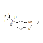 2-Ethyl-6-[(trifluoromethyl)sulfonyl]benzimidazole