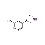 2-Bromo-4-(pyrrolidin-3-yl)pyridine