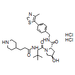 (2S,4R)-1-[(S)-3,3-Dimethyl-2-[3-(piperidin-4-yl)propanamido]butanoyl]-4-hydroxy-N-[4-(4-methylthiazol-5-yl)benzyl]pyrrolidine-2-carboxamide Dihydrochloride