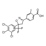 2-Methyl-4-[5-(3,4,5-trichlorophenyl)-5-(trifluoromethyl)-4,5-dihydroisoxazol-3-yl]benzoic Acid