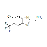 [6-Chloro-5-(trifluoromethyl)-1H-benzo[d]imidazol-2-yl]methanamine