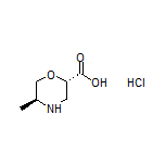(2S,5S)-5-Methylmorpholine-2-carboxylic Acid Hydrochloride