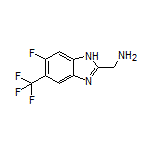 [6-Fluoro-5-(trifluoromethyl)-1H-benzo[d]imidazol-2-yl]methanamine