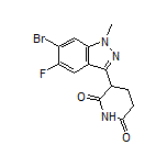 3-(6-Bromo-5-fluoro-1-methyl-1H-indazol-3-yl)piperidine-2,6-dione