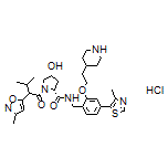(2R,4R)-4-Hydroxy-1-[3-methyl-2-(3-methylisoxazol-5-yl)butanoyl]-N-[4-(4-methylthiazol-5-yl)-2-[2-(piperidin-4-yl)ethoxy]benzyl]pyrrolidine-2-carboxamide Hydrochloride