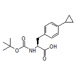 (S)-2-(Boc-amino)-3-(4-cyclopropylphenyl)propanoic Acid