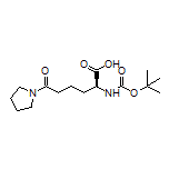 (S)-2-(Boc-amino)-6-oxo-6-(pyrrolidin-1-yl)hexanoic Acid