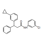 N-(3-Chlorophenyl)-3-(3-cyclopropylphenyl)-3-phenylpropanamide