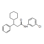 N-(3-Chlorophenyl)-3-cyclohexyl-3-phenylpropanamide