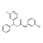 N-(3-Chlorophenyl)-3-(2-methylpyridin-4-yl)-3-phenylpropanamide