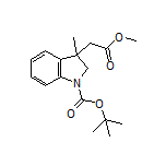 Methyl 2-(1-Boc-3-methylindolin-3-yl)acetate