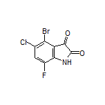 4-Bromo-5-chloro-7-fluoroindoline-2,3-dione