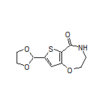 7-(1,3-Dioxolan-2-yl)-3,4-dihydrothieno[2,3-f][1,4]oxazepin-5(2H)-one