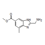 Methyl 2-(Aminomethyl)-4-methyl-1H-benzo[d]imidazole-6-carboxylate