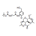 (2S,3R,4S,5S,6S)-2-[2-[3-(Boc-amino)propanamido]-4-(hydroxymethyl)phenoxy]-6-(methoxycarbonyl)tetrahydro-2H-pyran-3,4,5-triyl Triacetate