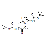 Methyl (R)-2-(Boc-amino)-3-[4-(Boc-amino)-2-thiazolyl]propanoate