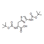2-(Boc-amino)-3-[4-(Boc-amino)-2-thiazolyl]propanoic Acid