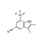2,3-Dimethyl-7-(trifluoromethyl)-1H-indole-5-carbonitrile