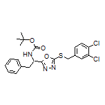 N-Boc-1-[5-[(3,4-dichlorobenzyl)thio]-1,3,4-oxadiazol-2-yl]-2-phenylethanamine