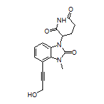 3-[4-(3-Hydroxyprop-1-yn-1-yl)-3-methyl-2-oxo-2,3-dihydro-1H-benzo[d]imidazol-1-yl]piperidine-2,6-dione