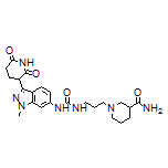 1-[3-[3-[3-(2,6-Dioxopiperidin-3-yl)-1-methyl-1H-indazol-6-yl]ureido]propyl]piperidine-3-carboxamide