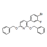 2,6-Bis(benzyloxy)-3-(4-bromo-3-fluorophenyl)pyridine