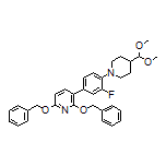 2,6-Bis(benzyloxy)-3-[4-[4-(dimethoxymethyl)piperidin-1-yl]-3-fluorophenyl]pyridine