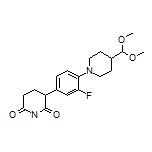 3-[4-[4-(Dimethoxymethyl)piperidin-1-yl]-3-fluorophenyl]piperidine-2,6-dione