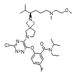 (R)-2-[[3-Chloro-5-[2-[6-[(2-methoxyethyl)(methyl)amino]-2-methylhexan-3-yl]-2,6-diazaspiro[3.4]octan-6-yl]-1,2,4-triazin-6-yl]oxy]-N-ethyl-5-fluoro-N-isopropylbenzamide