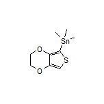 (2,3-Dihydrothieno[3,4-b][1,4]dioxin-5-yl)trimethylstannane(2,3-Dihydrothieno[3,4-b][1,4]dioxin-5-yl)trimethylstannane