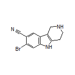 7-Bromo-2,3,4,5-tetrahydro-1H-pyrido[4,3-b]indole-8-carbonitrile