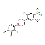 1-(4-Bromo-2,3-difluorophenyl)-4-(2-fluoro-5-methoxy-4-nitrophenyl)piperazine