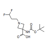 3-(Boc-amino)-1-(3,3-difluoropropyl)azetidine-3-carboxylic Acid