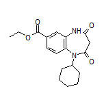 Ethyl 1-Cyclohexyl-2,4-dioxo-2,3,4,5-tetrahydro-1H-benzo[b][1,4]diazepine-7-carboxylate