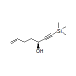 (S)-1-(Trimethylsilyl)hept-6-en-1-yn-3-ol