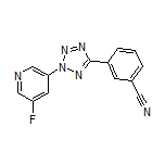 3-[2-(5-Fluoropyridin-3-yl)-2H-tetrazol-5-yl]benzonitrile
