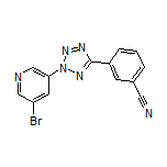 3-[2-(5-Bromopyridin-3-yl)-2H-tetrazol-5-yl]benzonitrile