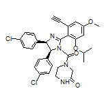 4-[(4R,5S)-4,5-Bis(4-chlorophenyl)-2-(2-ethynyl-6-isopropoxy-4-methoxyphenyl)-4,5-dihydro-1H-imidazole-1-carbonyl]piperazin-2-one