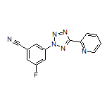 3-Fluoro-5-[5-(pyridin-2-yl)-2H-tetrazol-2-yl]benzonitrile