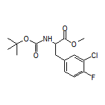 Methyl 2-(Boc-amino)-3-(3-chloro-4-fluorophenyl)propanoate