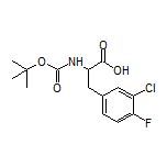 2-(Boc-amino)-3-(3-chloro-4-fluorophenyl)propanoic Acid