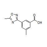 3-Methyl-5-(5-methyl-1,2,4-oxadiazol-3-yl)benzoic Acid