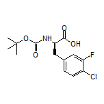 (R)-2-(Boc-amino)-3-(4-chloro-3-fluorophenyl)propanoic Acid