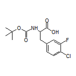 2-(Boc-amino)-3-(4-chloro-3-fluorophenyl)propanoic Acid